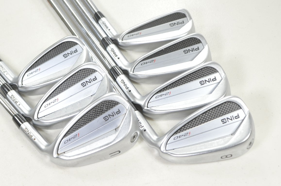 Ping i240 5-W,UW Iron Set Stiff Flex Black Dot NS Pro Mouds3 Tour Steel # 219569