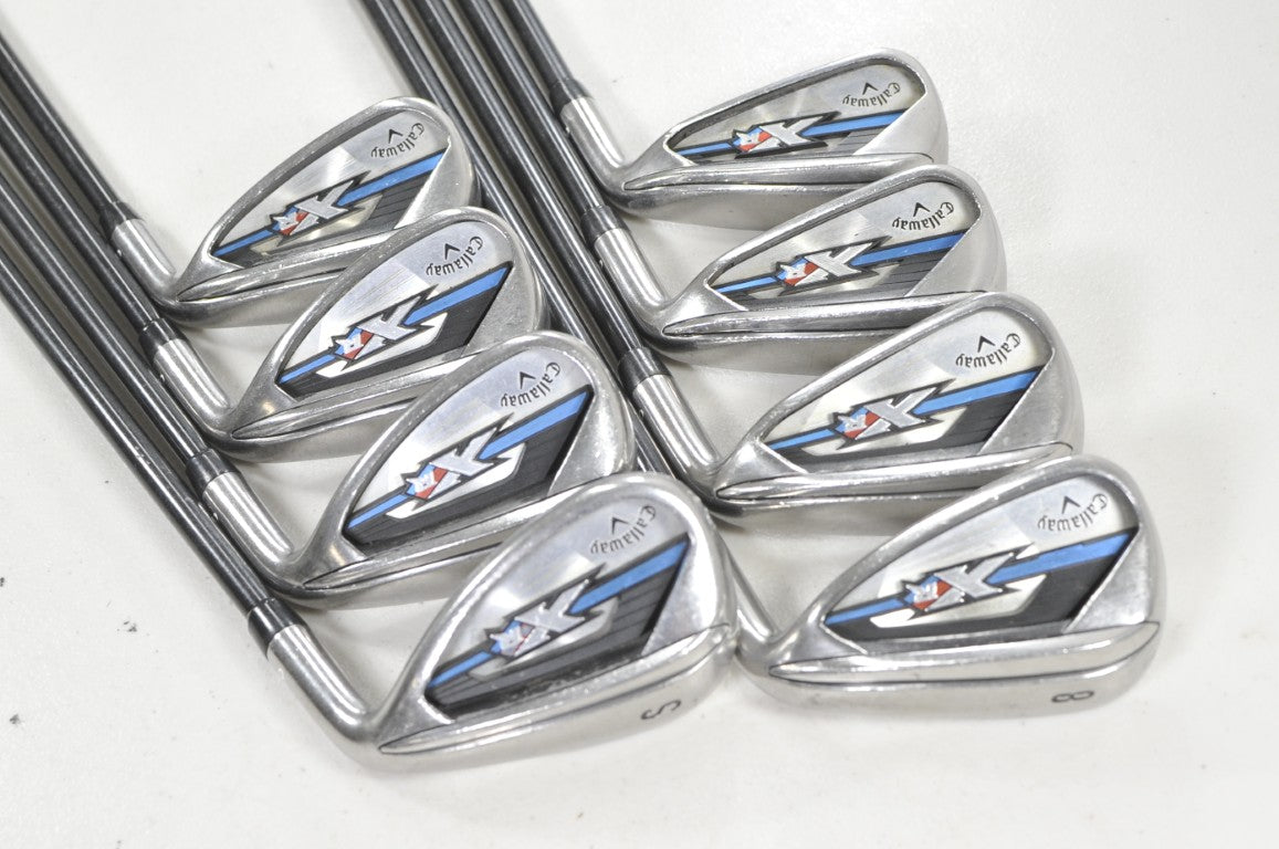 Callaway XR OS 5-PW,AW,SW Iron Set RH Tour Regular Flex 75g Graphite #219651