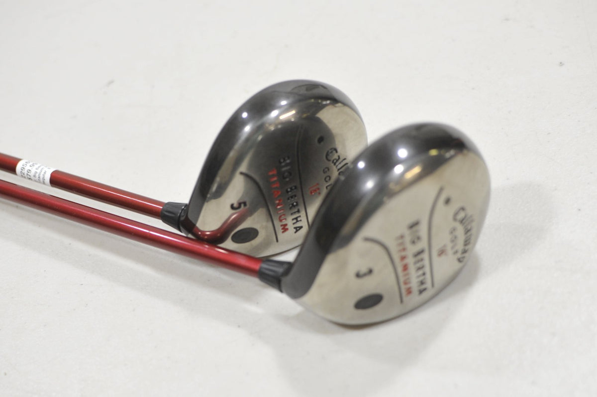 Callaway Big Bertha Titanium 2005 3-16° and 5-18° Fairway Wood Set #229565
