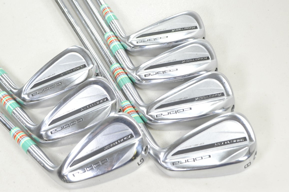 Cobra King Tec X One Length 2025 5-PW,GW Iron Set Regular Flex KBS Steel #219532
