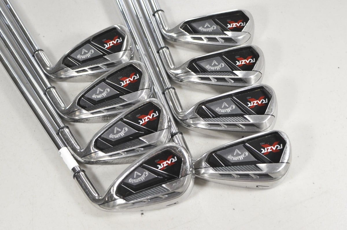 Callaway RAZR X NG 4-PW,AW Iron Set Right Uniflex Steel #224250