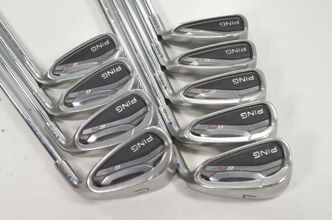Ping G25 3-W,UW Iron Set Regular Flex Blue Dot Right CFS Steel  # 219508