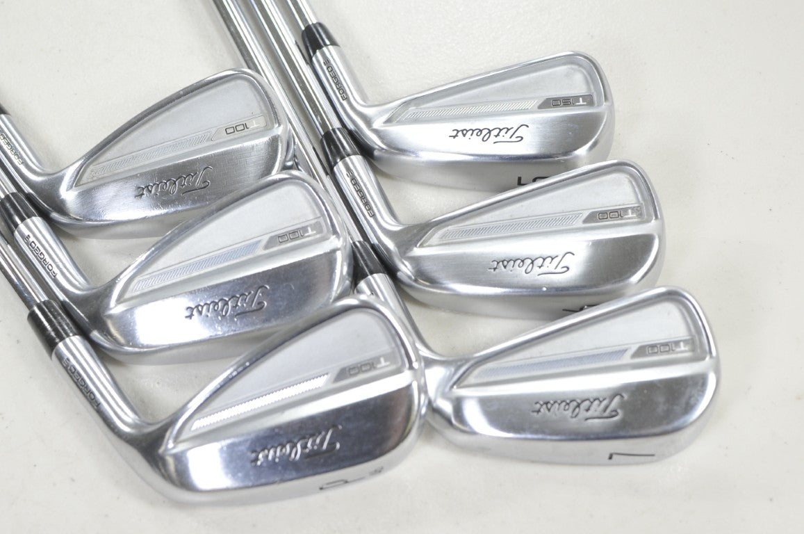 Titleist T100 2023 5-PW Iron Set X-Stiff Flex Right Project X 6.5 Steel #211053