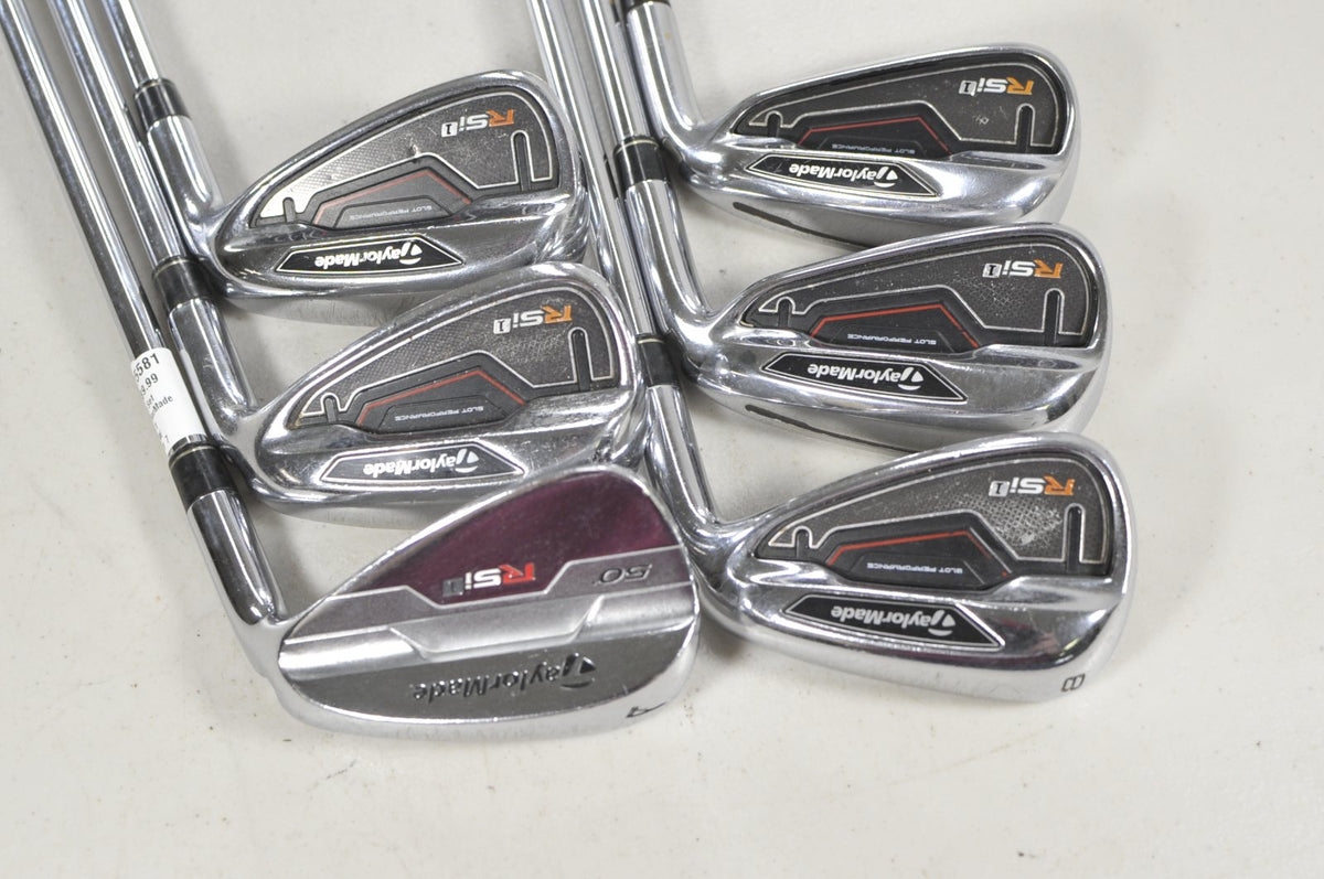TaylorMade RSi 1 6-PW,AW Iron Set Stiff Flex 90g RH Reax Steel #225581