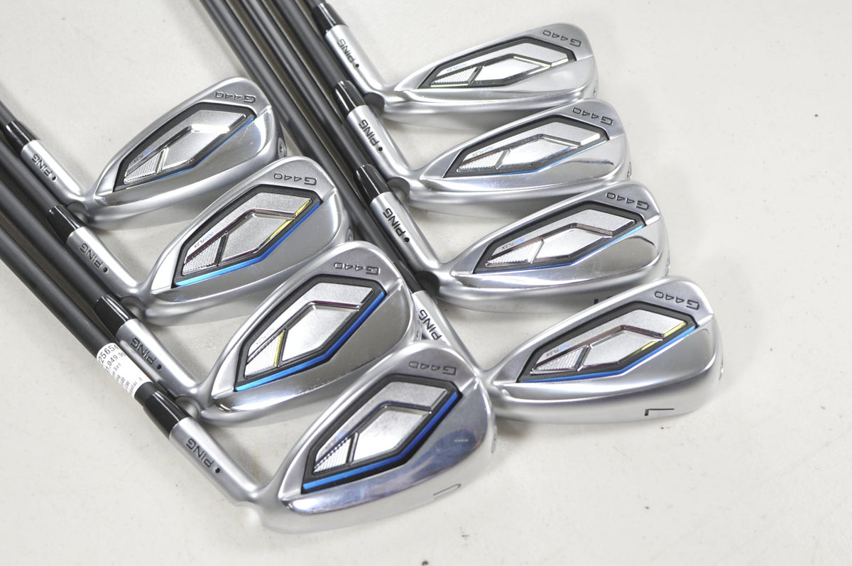 Ping G440 4-W,UW Iron Set Regular Flex Black Dot Right Alta CB Graphite #225654