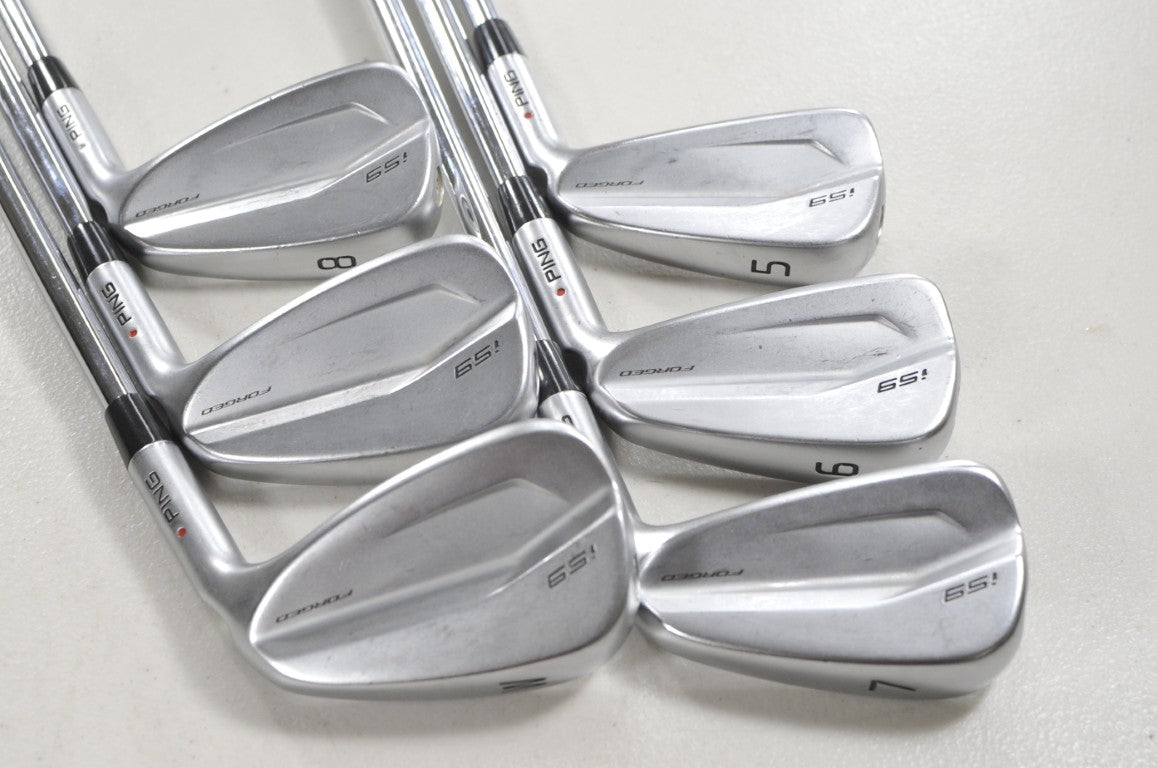Ping i59 5-W Iron Set X-Stiff Flex Red Dot Right Oban CT-115 Steel # 213107