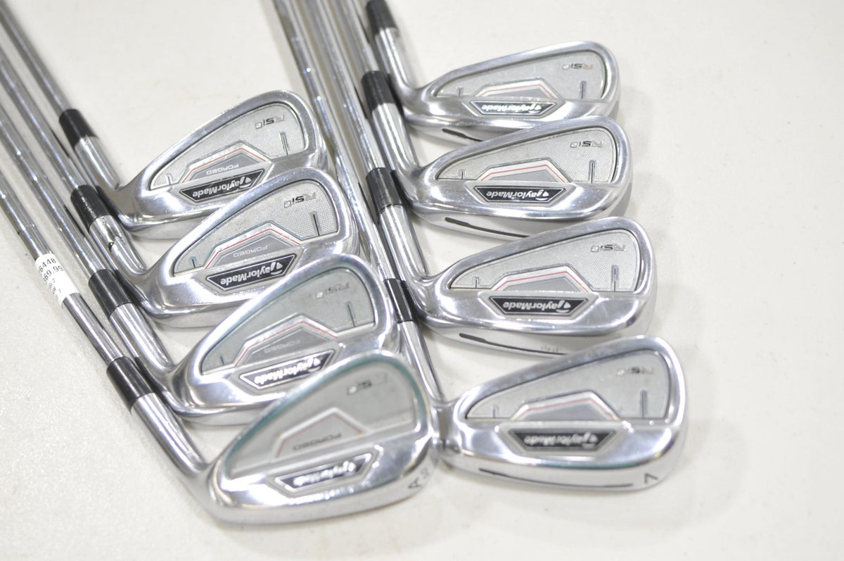 TaylorMade RSi 2 4-PW,AW Iron Set Stiff Flex Right KBS Tour 105g Steel #226448
