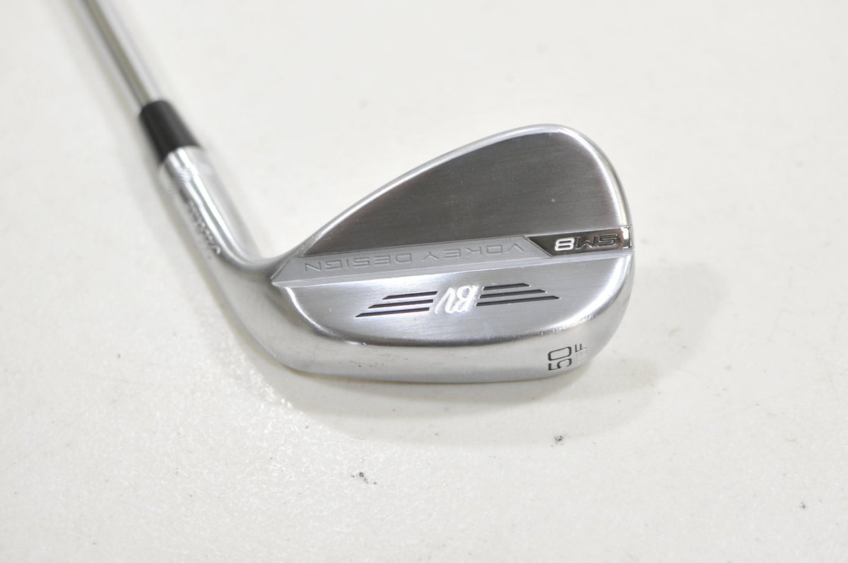 Titleist Vokey SM8 Tour Chrome 50°-08F Wedge Right BV Wedge Flex Steel #228906