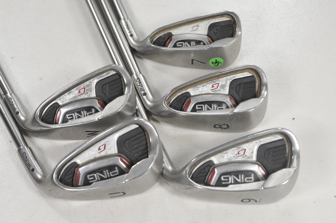Ping G20 7-W,UW Iron Set Senior Flex Black Dot Right TFC169 Graphite # 221098