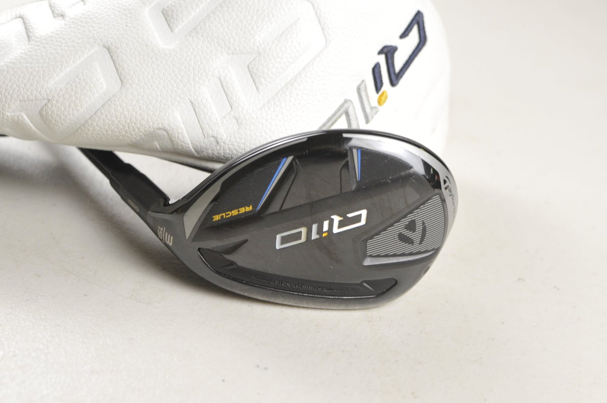 TaylorMade Qi10 Rescue 3-19* Hybrid Stiff Flex Ventus TR Blue 7 Graphite #227466