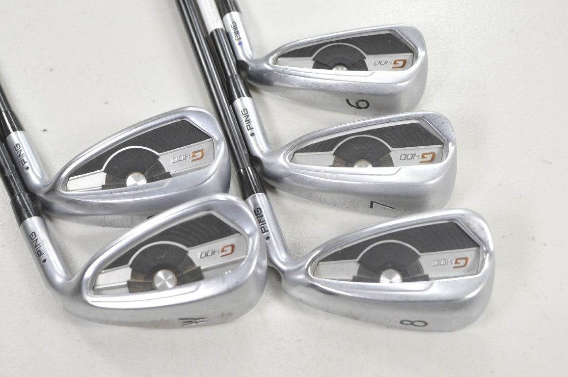 Ping G400 6-W Iron Set Regular Flex Black Dot Right Alta CB Graphite #222527
