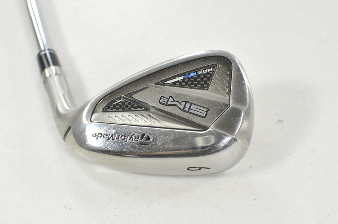 TaylorMade SIM2 Max Single 9 Iron Stiff Flex Right KBS MAX MT 85g Steel # 222539