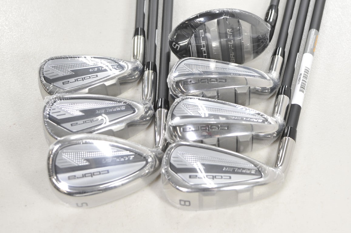 LEFT HAND Cobra Baffler 2025 5H, 6-PW,SW Iron Set Regular Flex Graphite # 221190