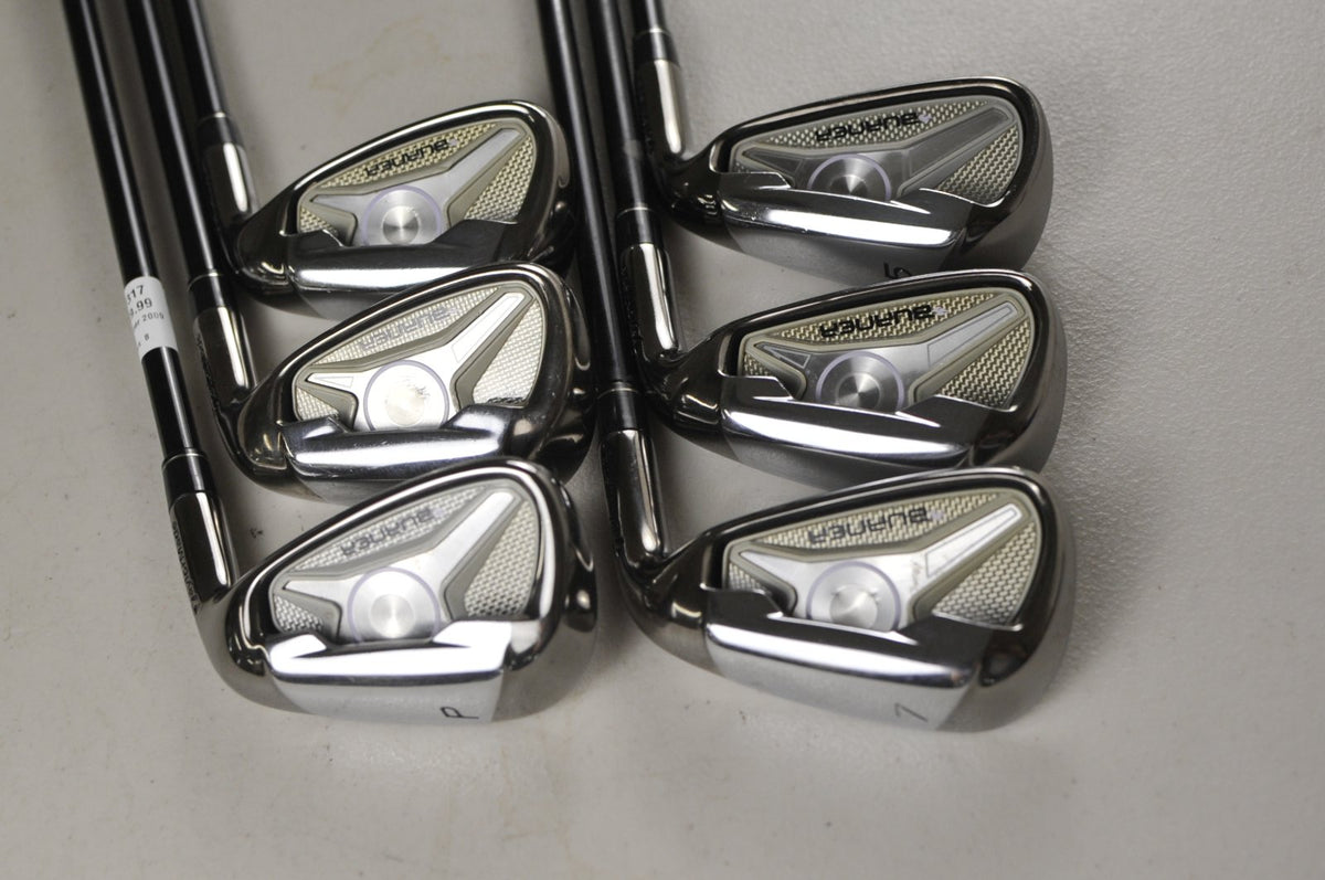 TaylorMade Burner 2009 5-PW Iron Set Senior Flex Right Reax 65g Graphite #227317