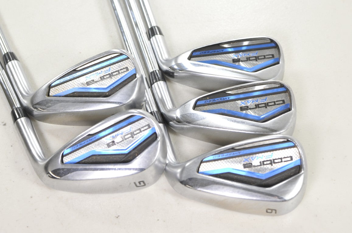 Cobra F-Max Airspeed 5,6,9,PW,GW Iron Set Regular Flex Right Steel # 219883