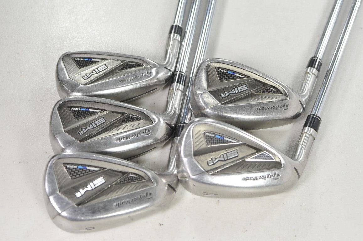 LEFT HANDED TaylorMade SIM2 Max 7-PW,AW Iron Set Stiff KBS MAX MT Steel # 210147