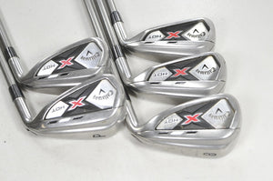 Callaway X Hot 6-PW Iron Set SteelFiber 95g Stiff Flex Right  # 220984