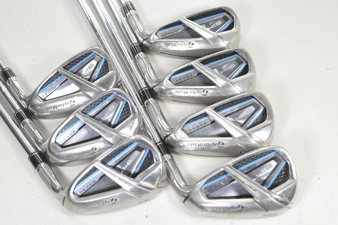 TaylorMade SIM Max OS 5-PW,AW Iron Set Regular Flex Right KBS MAX Steel # 219861