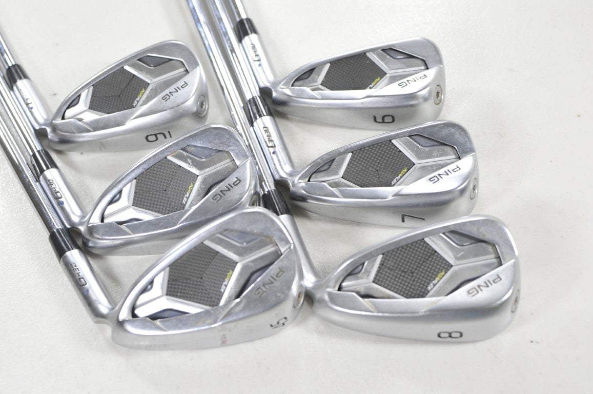 Ping G430 6-W,45* Iron Set Regular Flex Blue Dot Right AWT 2.0 Steel #224458