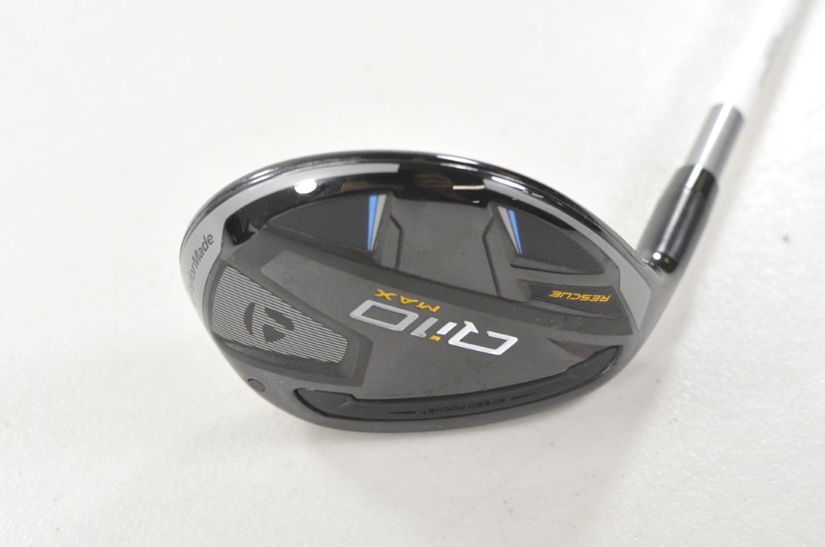 LEFT HANDED TaylorMade Qi10 Max Rescue 4-23* Hybrid Senior Flex Graphite #222753