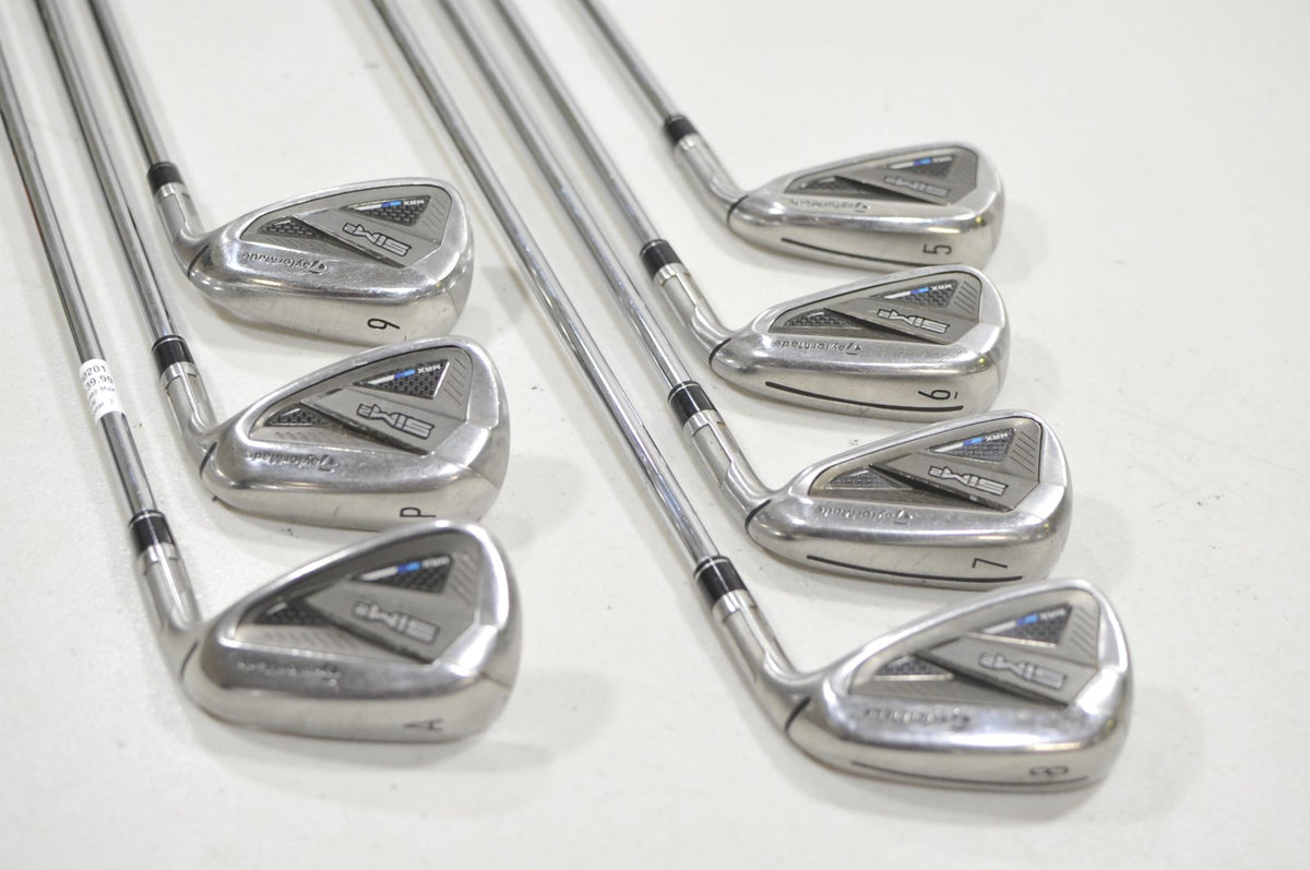 TaylorMade SIM2 Max 5-PW, AW Iron Set Regular RH KBS Max MT 85g Steel #230201