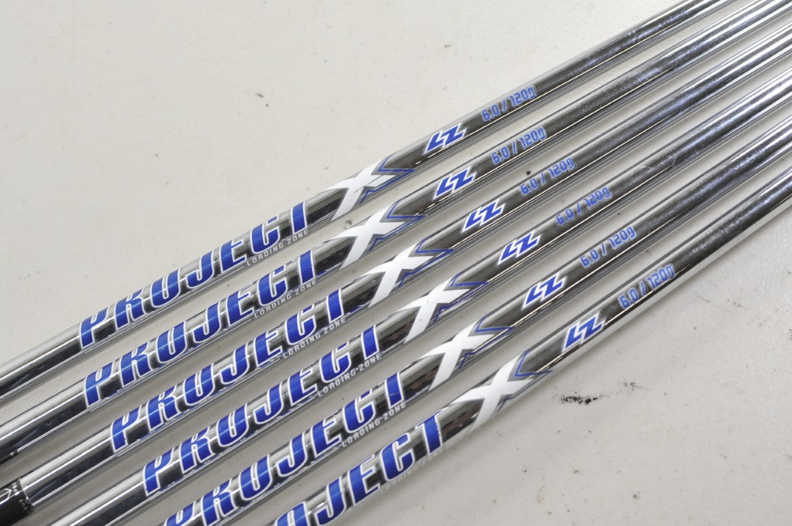Project X LZ Loading Zone 6.0 120g Stiff 6pc Iron Shaft Set .355 Steel #219705