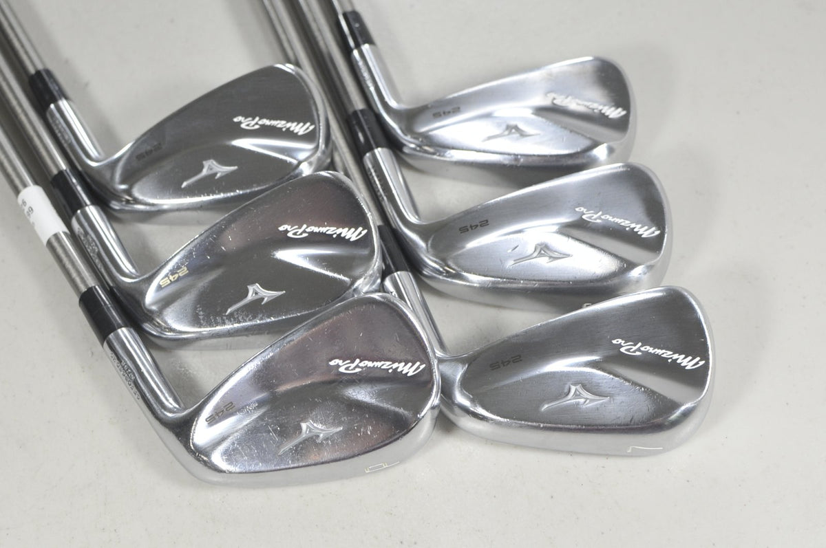 Mizuno Pro 245 5-PW Iron Set SteelFiber 115g F4 Stiff Flex Right  #226026