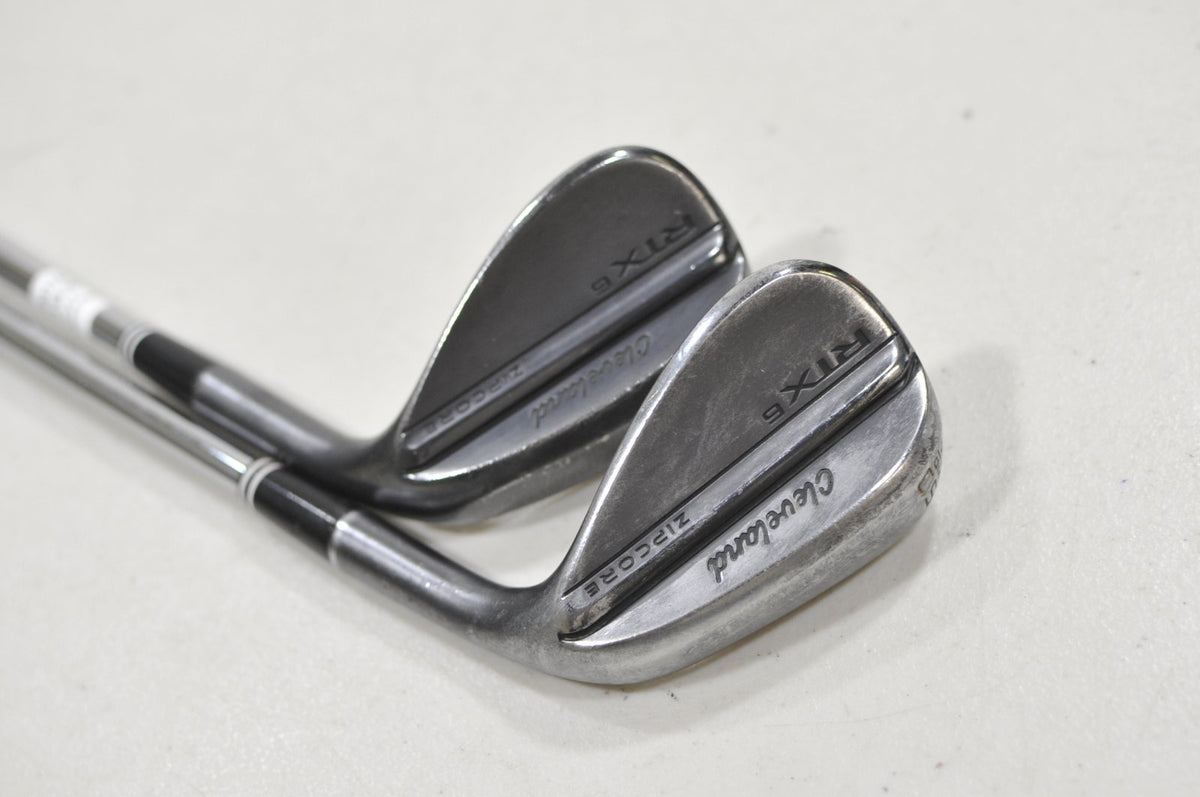 Cleveland RTX-6 Zipcore Black Satin 50°, 54° Wedge Set RH DG Spinner #230116