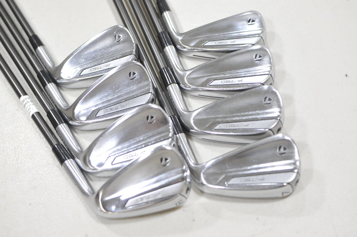 TaylorMade P790 2019 4-PW, AW Iron Set Stiff RH Recoil ES F4 Graphite #230231