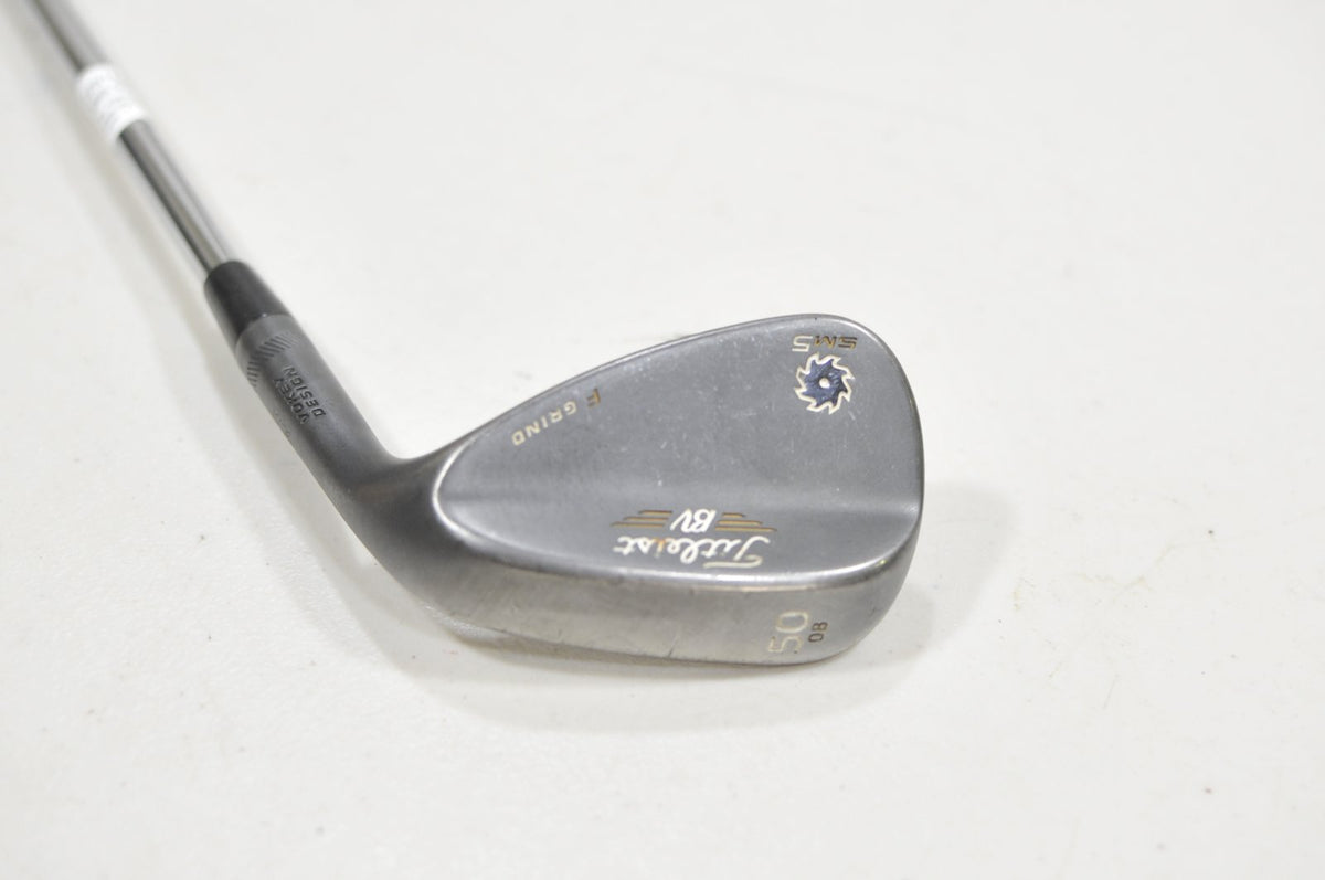 Titleist Vokey SM5 Raw Black 50°-08F Wedge Stiff Flex DG S200 Steel #229184