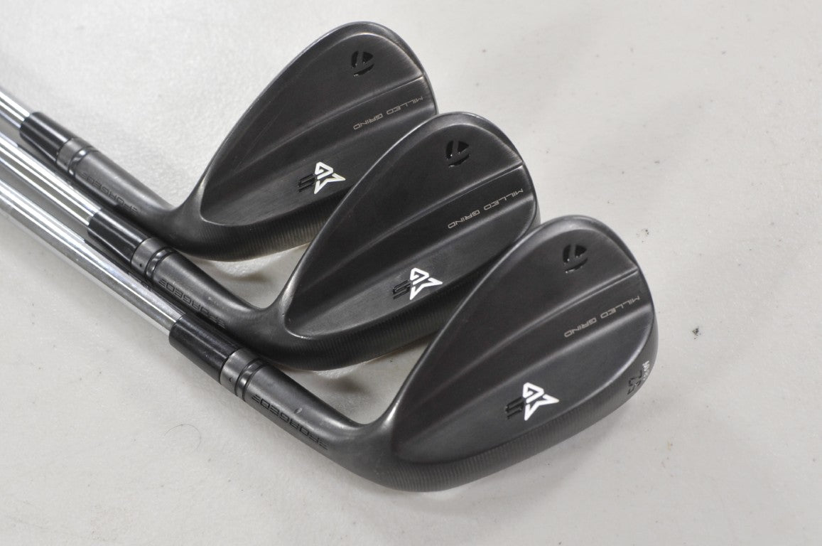 TaylorMade Milled Grind 5 Charcoal 52*,56*,60* Wedge Set DG 115g Steel # 222770
