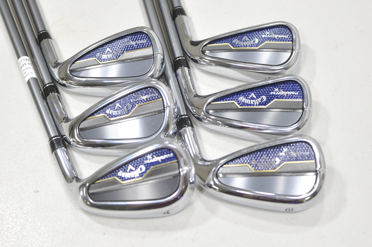 Callaway Paradym X 6-PW,AW Iron Set Regular Flex HZRDUS 5.5 65g Graphite #227788
