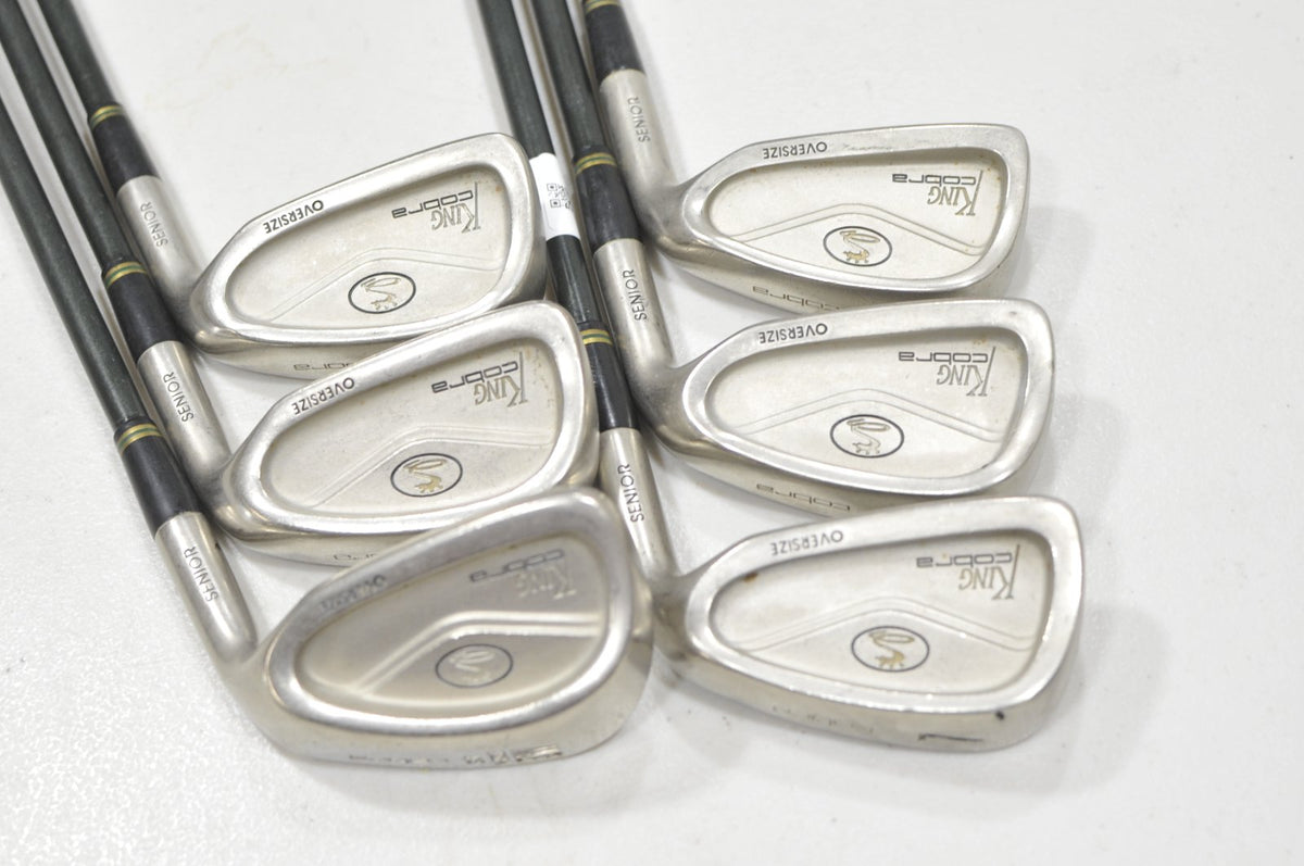 Cobra King Cobra Oversize 5-9,Gap Wedge SW Iron Set Senior Flex Graphite #227564