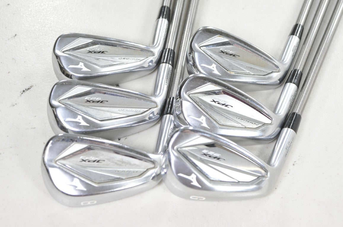 LEFT HANDED Mizuno JPX 923 Forged 6-PW,GW Iron Set SteelFiber Stiff Flex #219489