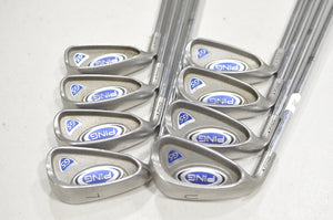 LEFT HANDED Ping G5 4-W,UW Iron Set Regular Flex Black Dot Steel #227854