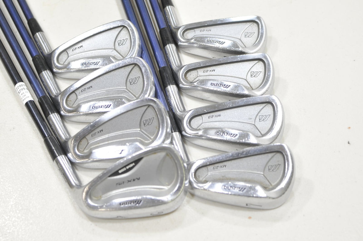 Mizuno MX-23 4-PW,GW Iron Set Regular Flex Right Exsar Blue Graphite #228011