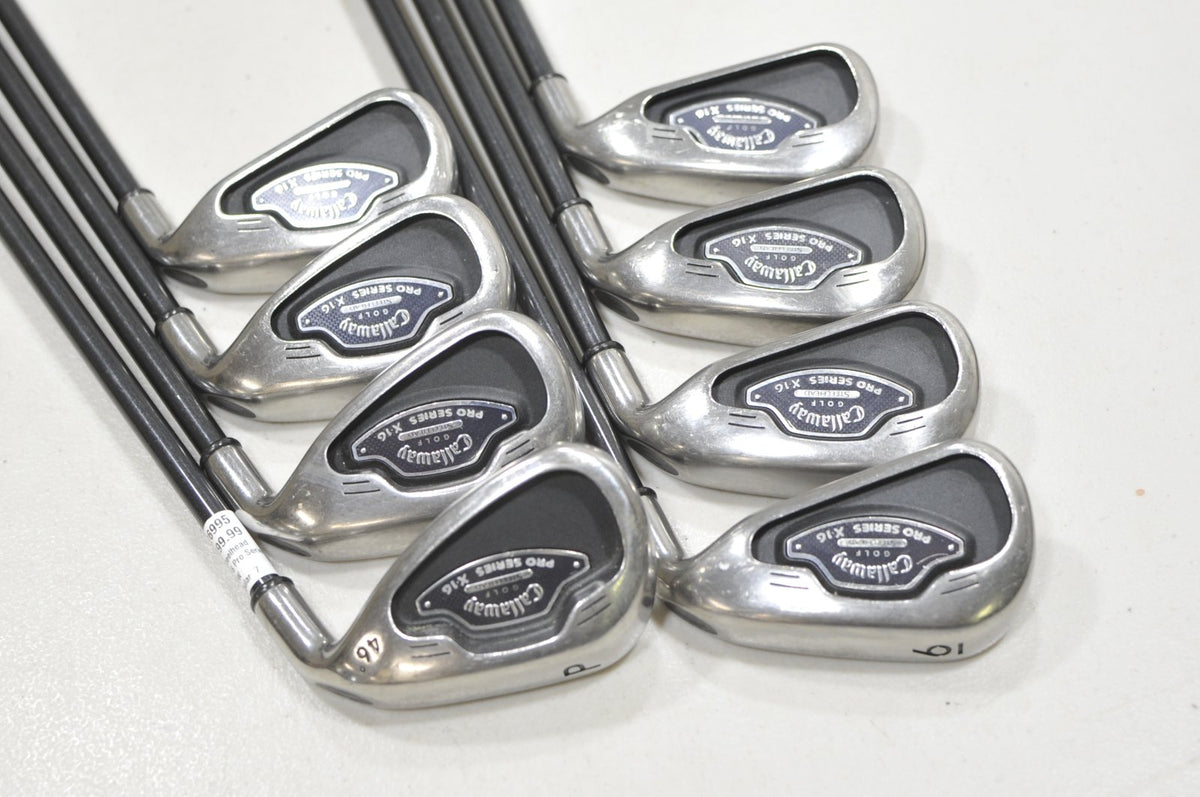 Callaway Steelhead X-16 Pro Series 3-PW Iron Set Regular Flex Graphite #226995