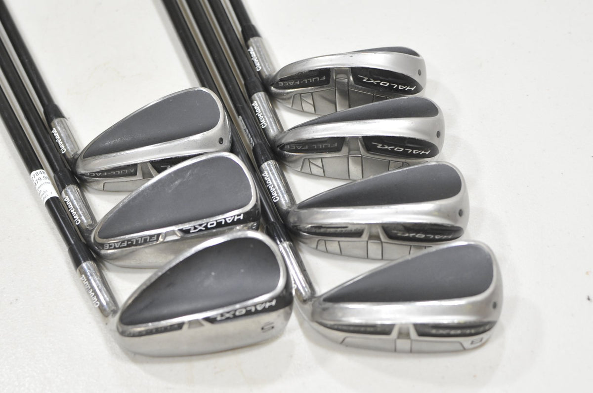 Cleveland Launcher XL Halo 5-PW,SW Iron Set Ladies Flex Helium Graphite #227848