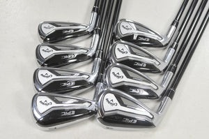LEFT HANDED Callaway Epic Forged 4-PW,AW Iron Set Regular Flex Graphite # 222781