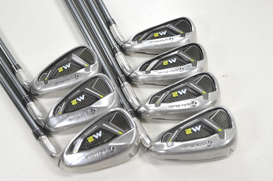 TaylorMade M2 2017 4-PW Iron Set Regular Flex RH Reax 65g Graphite # 222794