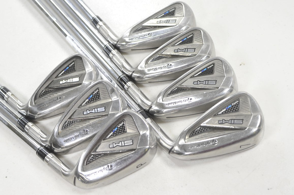 TaylorMade SIM2 Max 4-PW Iron Set Stiff Flex Right KBS MAX MT 85g Steel # 222656