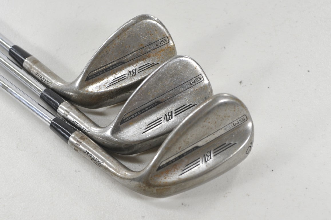 Titleist Vokey SM10 Raw 48*, 54*, 60* Wedge Set RH AMT Black S300 Steel #224544