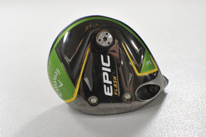 LEFT HANDED Callaway Epic Flash 3-15* Fairway Wood HEAD ONLY with Cover  #214018