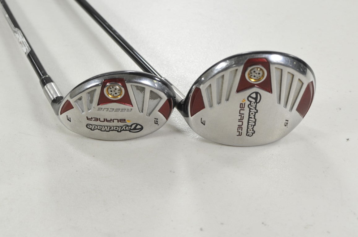 TaylorMade Burner Steel 2007 3-15* Fairway Wood and 3-19* Hybrid Stiff # 223017