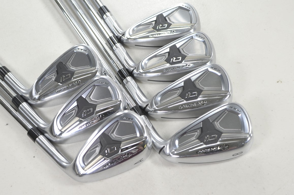TaylorMade Qi Max 5-PW,AW Iron Set Regular Flex KBS MAX MT 85g Steel # 222785