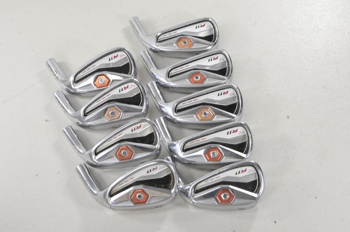 TaylorMade R11 4-PW,AW,SW Iron Set HEADS ONLY Right  #222922