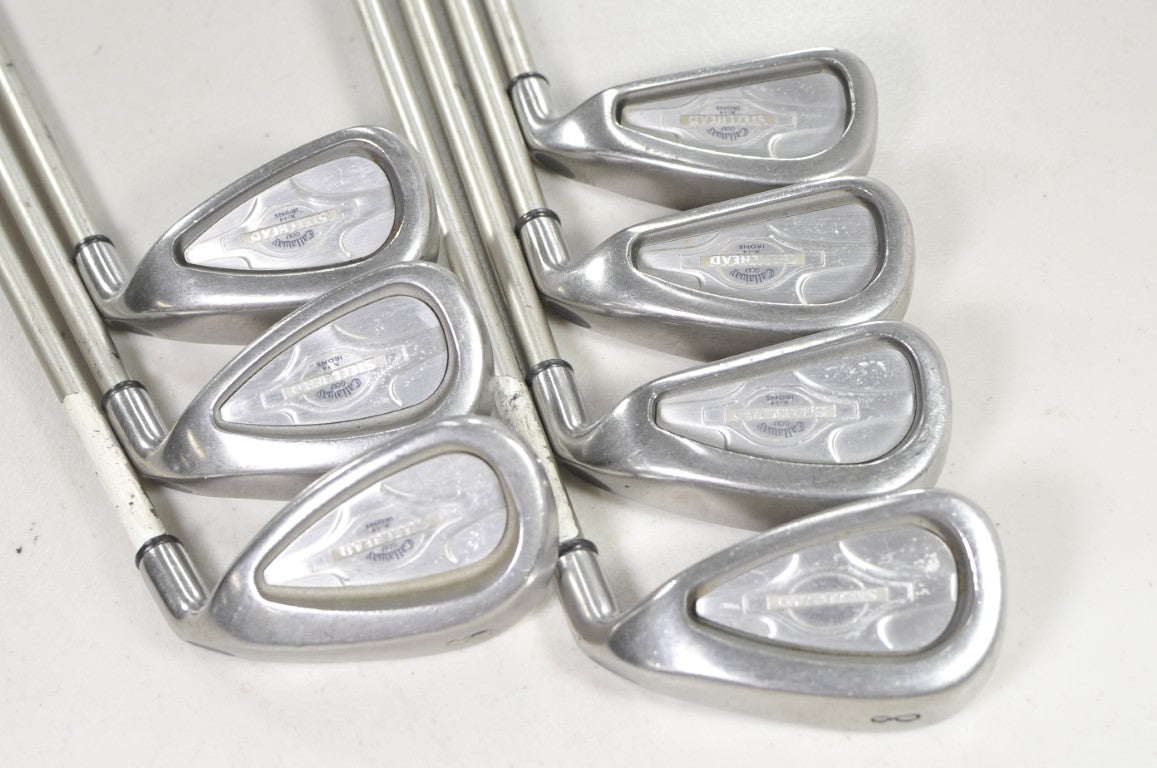 Callaway Steelhead X-14 Womens 5-PW,SW Iron Set RH Ladies Flex Graphite #220081