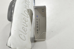 Cleveland HB Soft 2 Black 8S 34" Putter RH Slight Arc Steel with Cover #224732