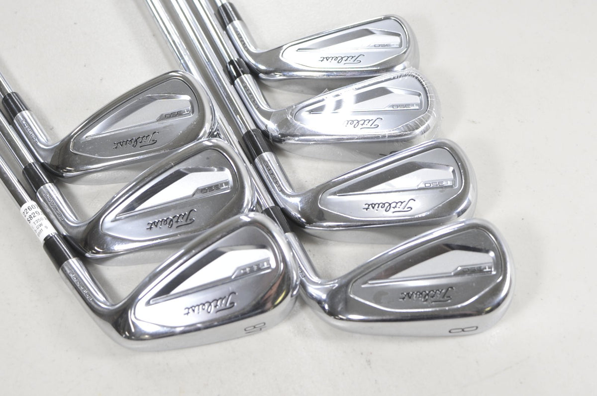 Titleist T350 2023 5-PW,48* Iron Set Stiff Flex Right AMT Red S300 Steel #226072