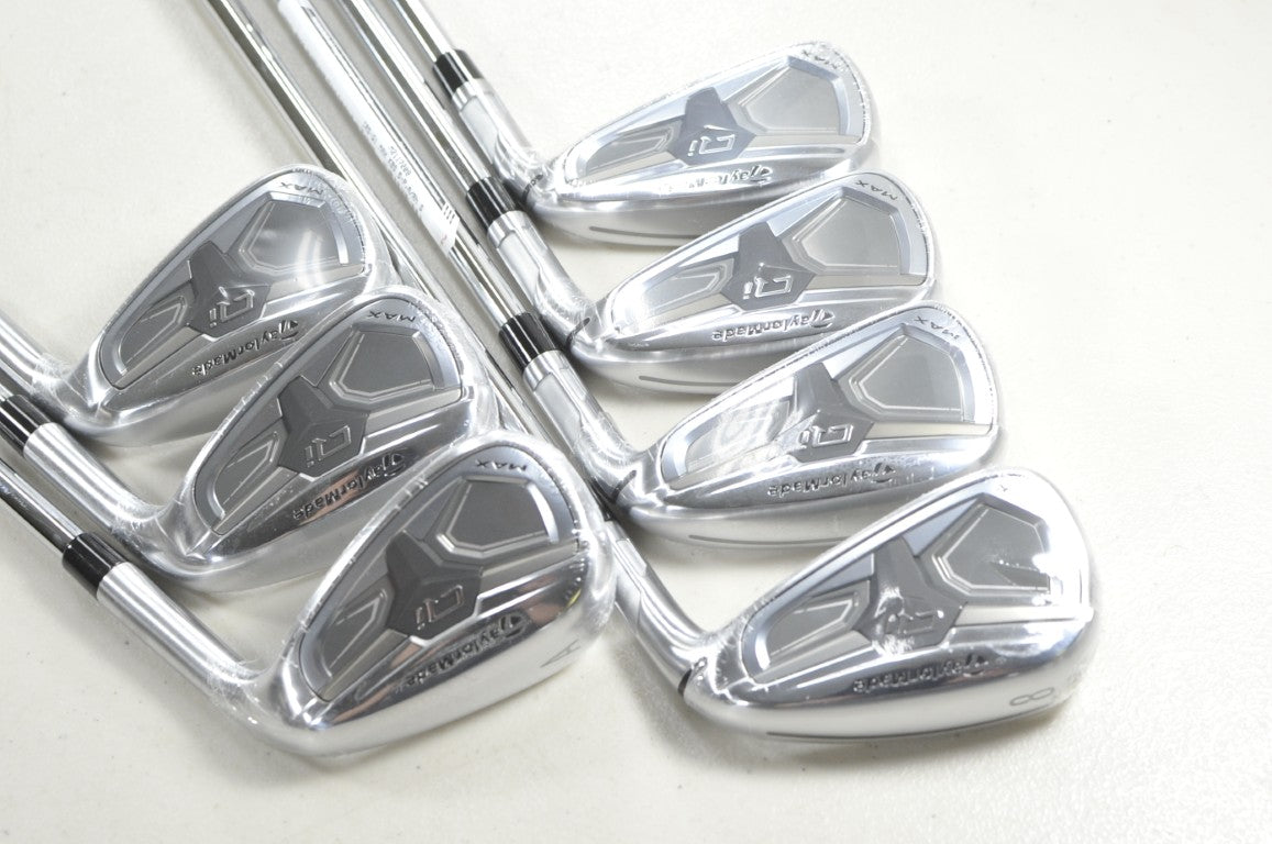 TaylorMade Qi Max 5-PW,AW Iron Set Stiff Flex Right KBS MAX MT 85g Steel #218750
